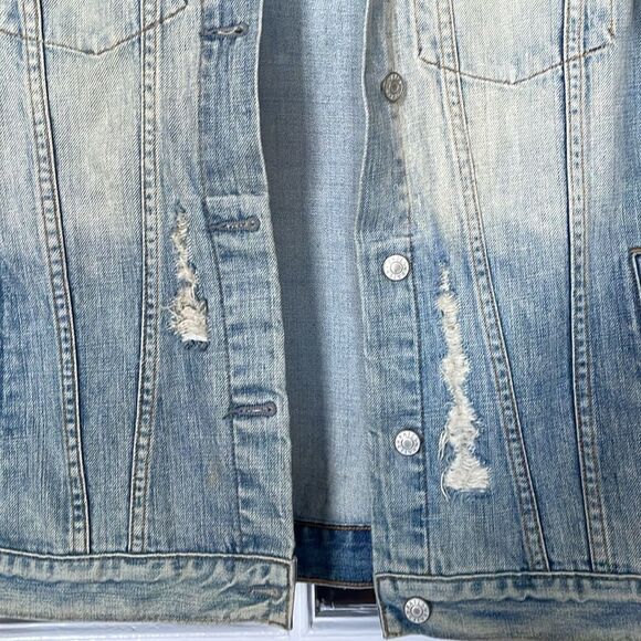 Rails distressed ripped modern vintage knox denim jean jacket size small - Picture 4 of 14